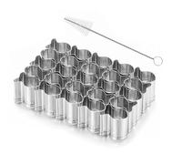 Ujjdwiurgh Catteur de Cracker de Poisson Rouge en Acier Inoxydable, 25 Cavity Mini Gold Fish Cutter - pour la Cuisson Du Bricolage