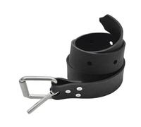 Ujjdwiurgh Ceinture de poids réglable de 1,5 m avec boucle en acier inoxydable 316 pour la plongée libre, la pêche en lance - Noir