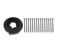 Ujjdwiurgh Ceinture d'isolation pour gazon et pierre - Pour sol de jardin - En plastique PE - Petite ceinture d'isolation verte - 5 m - Noir