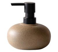 Ujjdwiurgh Céramique texturée en pierre pour salle de bain et cuisine, bouteille pour savon pour les mains, shampooing, après-shampoing style vintage