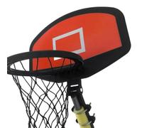 Ujjdwiurgh Cerceau de Basket pour Trampoline, Panier de Basket pour Trampoline avec Ballon et Pompe, pour Trampoline à Poteaux Droits et Courbés