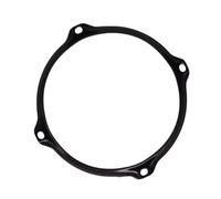 Ujjdwiurgh Cerceau de caisse claire en alliage de 15,2 cm à 4 trous pour caisse claire de 15,2 cm, pièces d'instruments de percussion, noir