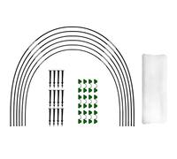 Ujjdwiurgh Cerceaux de Jardin pour Filet Cerceaux de Protection des Cultures de Jardin Vert Cerceaux de Jardin Cloches pour la Culture de Légumes Tunnel de Culture Antirouille