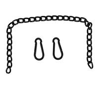 Ujjdwiurgh ChaîNe de Chaise Suspendue en Acier avec 2 Mousquetons, Ensemble de ChaîNe de Hamac de BalançOire de Porche Robuste, pour BalançOires de Hamac (66 Cm)