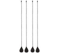 Ujjdwiurgh Chaînes de traction pour ventilateur de plafond, 4 pièces en bronze, chaîne de tirage de lampe, extension décorative pour ventilateur