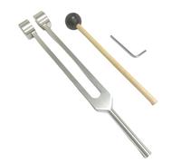 Ujjdwiurgh Chakra Cicatrisant 128 Hz Tuning Fork Ensemble en Aluminium ALLIAGE Thérapie Sonore Bio-Acoustique Torable Torable Réglable Fors Silver