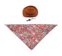 Ujjdwiurgh Chapeau de Cowboy pour Chien de Compagnie, Casquette de Cosplay, Chiot, Chat, Chien, Costume de Vacances, Décoration de Fête pour Animaux de Compagnie, Facile à Installer, Facile à Utiliser