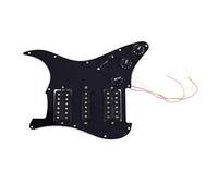 Ujjdwiurgh Chargé Pickguard pour Guitare Électrique Précâblé 11 Trous Micros Pré-Câblés Micro-Aimants Humbucker À Bobine