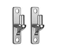 Ujjdwiurgh Charnière de Portail Robuste en Acier Inoxydable, Lot de 2, Support Mural pour Bois ou Béton, Charnière de Portail de Ferme Extérieure