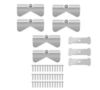 Ujjdwiurgh Charnière d'extension de gouttière en acier inoxydable, charnière rabattable, compatible avec bec de descente rectangulaire et carré, A