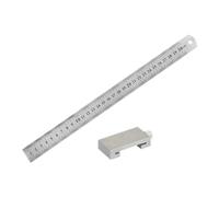 Ujjdwiurgh Charpentier en métal carré outils menuiserie menuiserie outils menuiserie règle acier bloc limite de positionnement mesure 300 mm