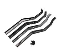 Ujjdwiurgh Châssis en Métal pour Voiture à 1/10 RC pour SCX10 III AX103007 Noir