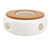 Ujjdwiurgh Chauffe-ThéIèRe, Dessous de Plat en CéRamique avec Coussin en LièGe, Chauffe-Bougie pour ThéIèRes Pichets Carafe, Adapté