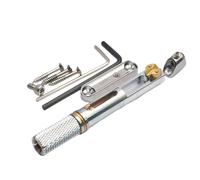 Ujjdwiurgh Chevalet de Guitare Électrique Sans Tête avec Clé pour Guitare Électrique Sans Tête Argent