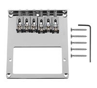Ujjdwiurgh Chevalet de Guitare Humbucker 6 Cordes à 6 Rouleaux pour Guitare (Chrome)