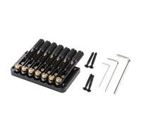 Ujjdwiurgh Chevalet de selle en métal sans tête à 7 cordes pour instrument de musique de rechange pour guitare sans tête