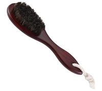 Ujjdwiurgh Cheveux de Cheval Vague Cheveux Barbe Brosse Peigne à Cheveux Manche en Bois Grand Peigne Incurvé Peignes à Cheveux Naturels Outils de Coiffure