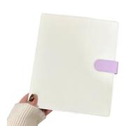 Ujjdwiurgh Classeur A5 pour cartes photo, album photo, cartes de rangement, papeterie Kawaii, blanc et