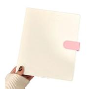 Ujjdwiurgh Classeur A5 pour cartes photo, album photo, cartes de rangement, papeterie Kawaii, blanc et rose