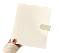 Ujjdwiurgh Classeur A5 pour cartes photo, album photo, cartes de rangement, papeterie Kawaii, blanc et vert