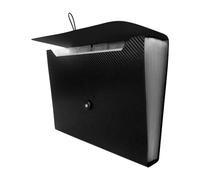 Ujjdwiurgh Classeur accordéon extensible à 13 poches avec fermeture à boucle élastique, organiseur de fichiers en papier A4 pour l'école, le bureau, 1 pièce