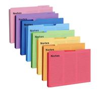 Ujjdwiurgh Classeur couleur Manille pour bureau à domicile, livre de rangement d'informations de bureau, dossier, 16 feuilles, 8 couleurs