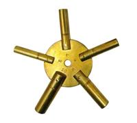 Ujjdwiurgh Clé de remontage d'horloge universelle en laiton à 5 broches pour horloges de grand-père, montres mécaniques