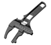 Ujjdwiurgh Clé d'évier réversible avec ouverture de mâchoire de 6 à 68 mm, clé réglable de 6 à 68 mm, clé réglable noire