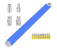 Ujjdwiurgh Clé d'extension 38,1 cm à cliquet 0 degrés avec adaptateurs carrés de 1/2,1/4" et 3/8"