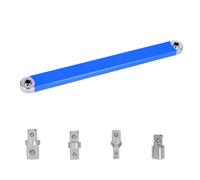 Ujjdwiurgh Clé d'extension compacte avec 4 têtes d'adaptateur, douille à choc multifonction et clé à cliquet