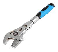 Ujjdwiurgh Clé en acier multifonction 5-en-1 Clé à molette rétractable réglable 10"