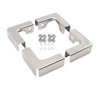 Ujjdwiurgh Clip de Fixation en Verre de Type L 4 PièCes Connecteurs en Verre à 2 Voies pour Accessoires en Verre de Quincaillerie de Meubles 6-10Mm