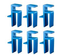 Ujjdwiurgh Clip de Fixation pour Planche de Fermeture de Garde-Robe, Menuiserie, Gabarits de 16 à 18 Mm, Clip de Fixation de Fermeture, 6 Pièces