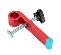 Ujjdwiurgh Clip en bois en forme de T en alliage d'aluminium avec clip en bois en forme de T Rouge Limiteur de voie de menuiserie Limiteur de positionnement B facile à utiliser Rouge
