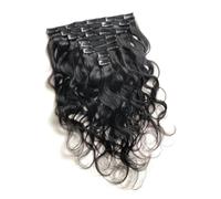 Ujjdwiurgh Clips de Vague D'Eau dans les Extensions de Cheveux Cheveux Couleur Pince à Perruque de Cheveux 14 Pouces