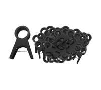 Ujjdwiurgh Clips réglables réutilisables pour plantes de jardin pour soutenir les tiges de fleurs, vignes, légumes grimpants, noir