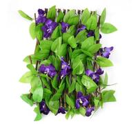 Ujjdwiurgh Clôture de Simulation de 40 cm Plantes Décoratives de Jardin Fleur Artificielle Clôture de Confidentialité de Jardin Rétractable Clôture Décorative