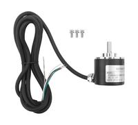 Ujjdwiurgh Codeur Incrémental Rotatif 38S6G5-B-G24N AB Connexion à 2 Phases 50P/R 5-24V Arbre Plein CC Sortie Collecteur Ouvert NPN