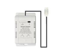 Ujjdwiurgh Commutateur Intelligent de Temp¨¦rature et D'Humidit¨¦ WiFi avec Capteur 1M le Commutateur D'Humidit¨¦ de Temp¨¦rature 20A Prend en Charge la Commande Vocale
