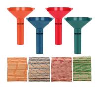 Ujjdwiurgh Compteur de Pièces de Monnaie Tubes de Trieur Lot de 4 avec Emballages de Pièces Assortis 100 Pièces pour Quart, et Penny