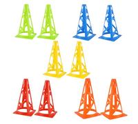 Ujjdwiurgh CôNes D'EntraîNement de Football CôNes D'Agilité Pliables pour Marqueurs de Marqueur Coupe-Vent Pliables pour L'EntraîNement de Basket-Ball en ExtéRieur