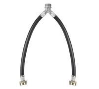 Ujjdwiurgh Connecteur de machine à laver en eau chaude et froide en Y pour machines à laver, robinets de jardin pour robinet large avec verrouillage rapide à clipser, salle de bain