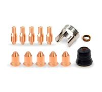 Ujjdwiurgh Consommables de Découpe Plasma 56576 Pointe 56811 Électrode 56255 Convient pour Harbor Freight Titanium 45A Plasma Cutter 13pc