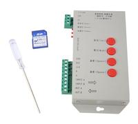 Ujjdwiurgh Contrôleur LED RVB T1000S Carte SD 2048 Pixels Contrôleur pour WS2801 WS2811 WS2812B SK6812 LPD6803 Bande Lumineuse LED