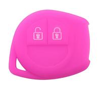 Ujjdwiurgh Coque de clé de voiture en silicone pour SX4 Swift Grand Vitara Liana Celerio Jimny Porte-clés alarme Rose rouge