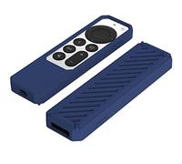 Ujjdwiurgh Coque de Protection à Distance en Silicone pour TV 4K Remote 2021 Anti-Slip Antichoc Soft Case Remote Control Case,Bleu