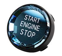 Ujjdwiurgh Coque de protection pour interrupteur intérieur de voiture en cristal pour bouton d'arrêt de moteur - Pour 3/5 séries E70 E90 E60 - Noir