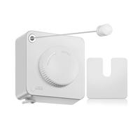 Ujjdwiurgh Corde à linge rétractable, 4,2 m, résistante pour sécher les vêtements, corde à linge murale, blanc