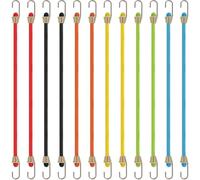 Ujjdwiurgh Corde de tension connectable avec crochets, sangles en caoutchouc de tension de 25,4 cm, tendeur de tente et de bâche pour une fixation sûre