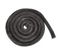 Ujjdwiurgh Corde d'étanchéité en fibre de verre pour poêle à bois haute température Noir 2,5 m